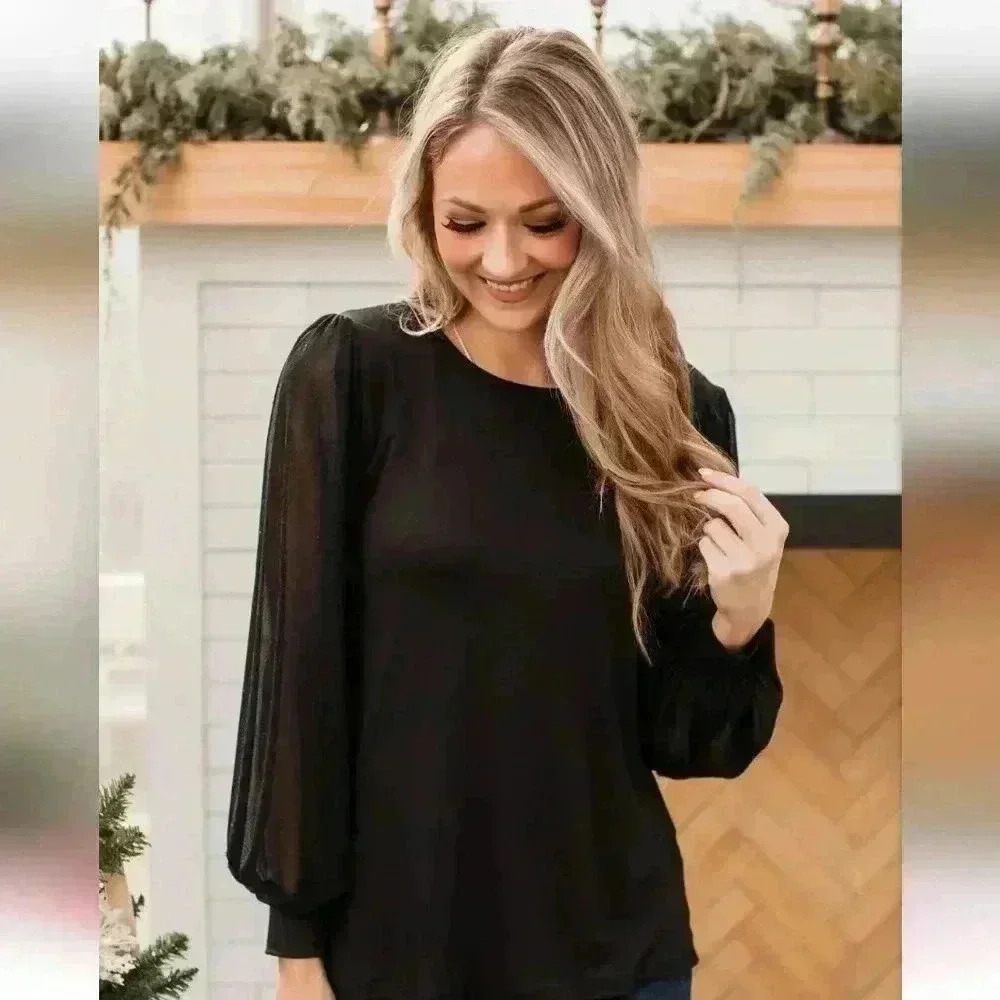 Joie Long Sleeved Smocked Top